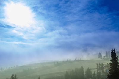 Scenic view of landscape against sky