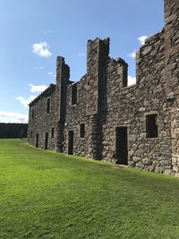 Low angle view of historical building against sky