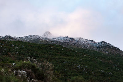 Scenic view of mountains against sky, serra do xurés