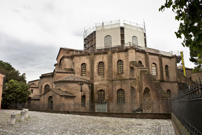 Low angle view of historical building against sky