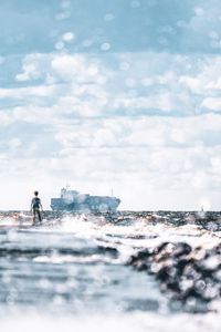 Scenic view of sea against sky