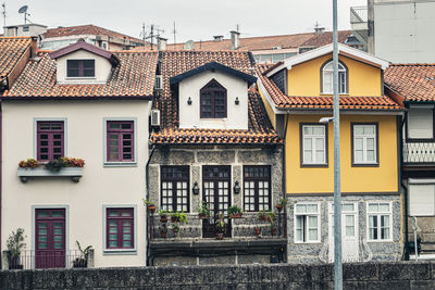 Low angle view of residential building