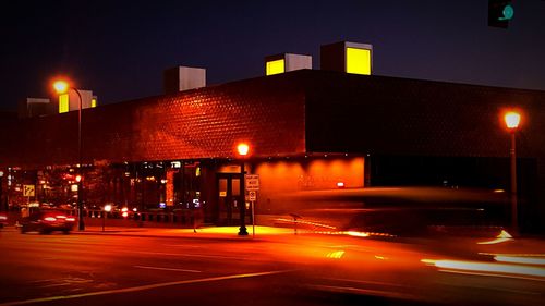 City street at night