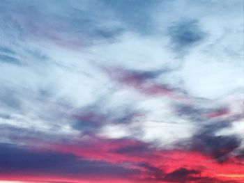 Low angle view of dramatic sky