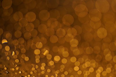 Defocused image of illuminated lights