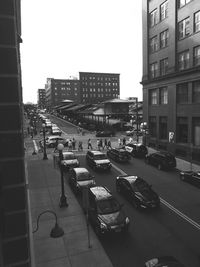 City street with buildings in background