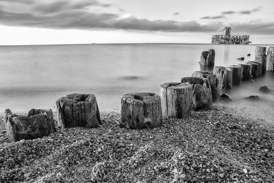 Panoramic view of sea against sky