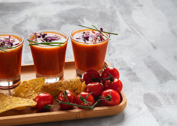Close-up of drink on table