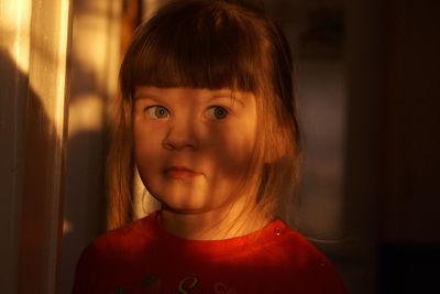 Close-up portrait of a girl