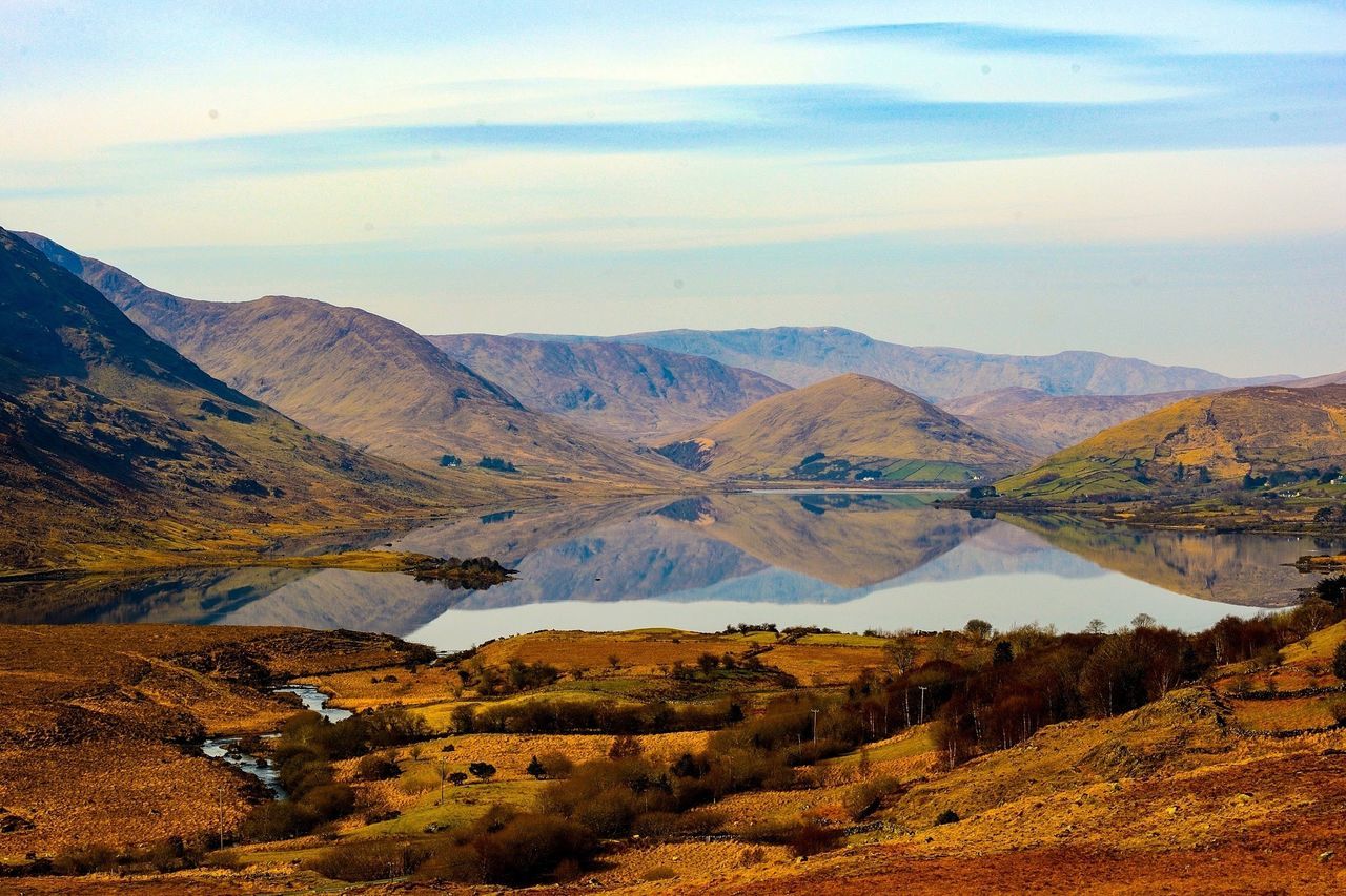 mountain, scenics, beauty in nature, nature, tranquil scene, landscape, tranquility, mountain range, no people, outdoors, sky, day, water