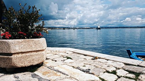 Scenic view of sea against sky