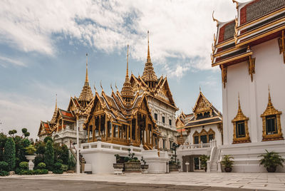 View of temple building against sky