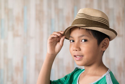 Close-up of boy