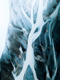 Scenic view of frozen lake
