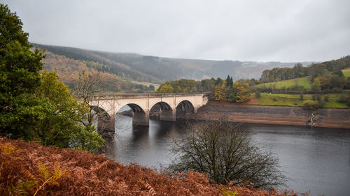 Arch bridge over river