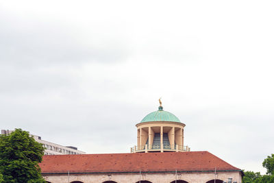 High section of building against sky