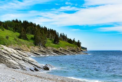 A wonderful landscape on the edge of the sea