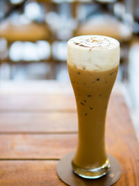 Close-up of drink on table