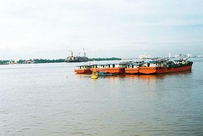 Boats in sea