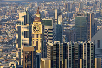 Aerial view of buildings in city