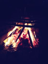 Campfire on fire