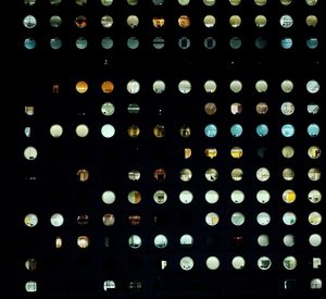 Close-up of illuminated lights