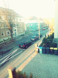 City street against sky