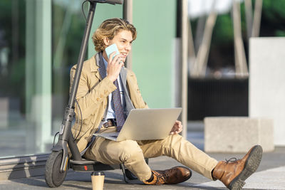 Young woman using mobile phone