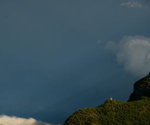 Low angle view of mountain against sky