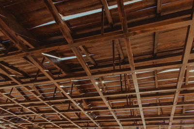 Low angle view of ceiling