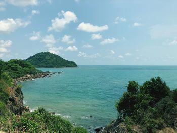 Scenic view of sea against sky