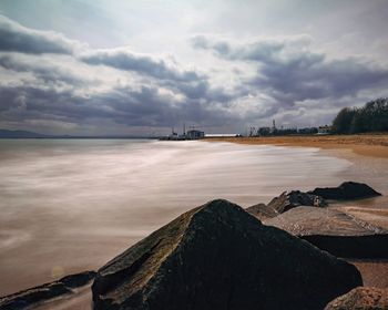 Scenic view of sea against sky