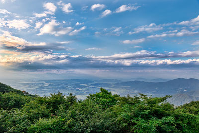 Scenic view of landscape against sky