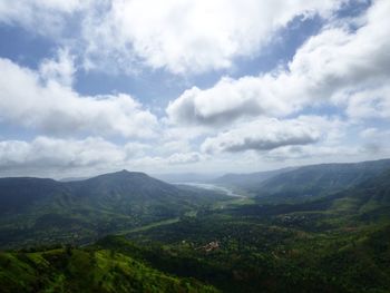 Scenic view of landscape against sky