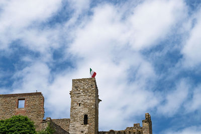 Low angle view of building against sky