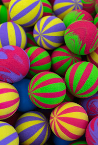 Full frame shot of multi colored balls 