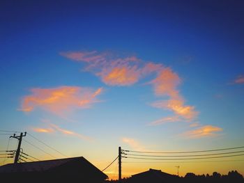 Low angle view of silhouette building against sky during sunset