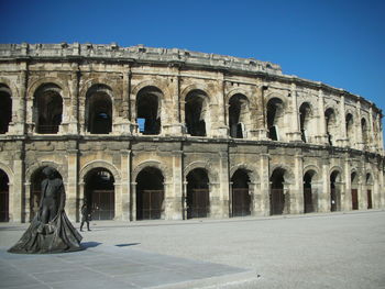 View of historical building against clear sky