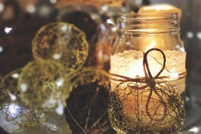 Close-up of christmas decoration
