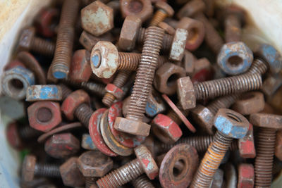 Full frame shot of rusty metal