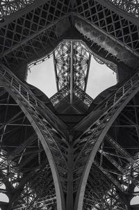 Low angle view of eiffel tower