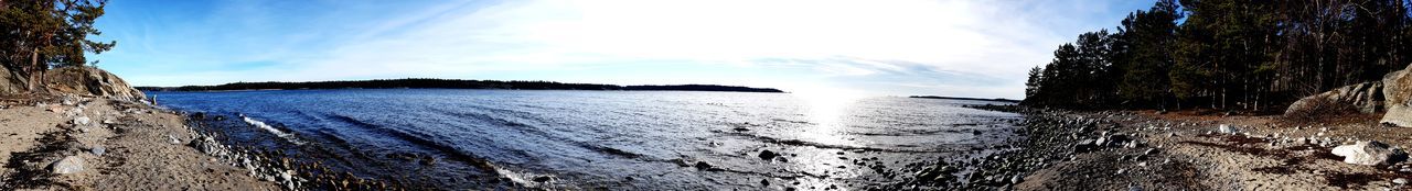 Panoramic shot of land against sky