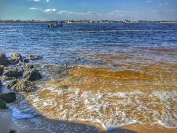 Scenic view of sea against sky