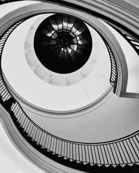 Low angle view of spiral staircase