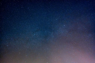 Low angle view of stars in sky