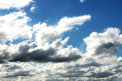 Low angle view of cloudy sky