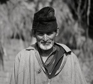 Portrait of man standing  outdoors