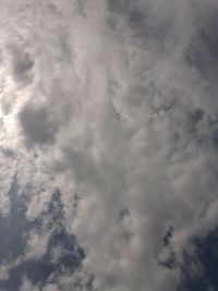 Low angle view of clouds in sky