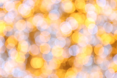 Defocused image of illuminated lights