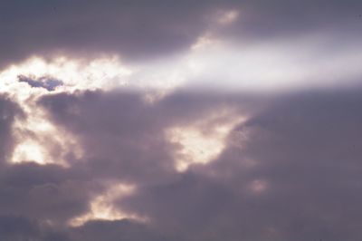 Low angle view of cloudy sky